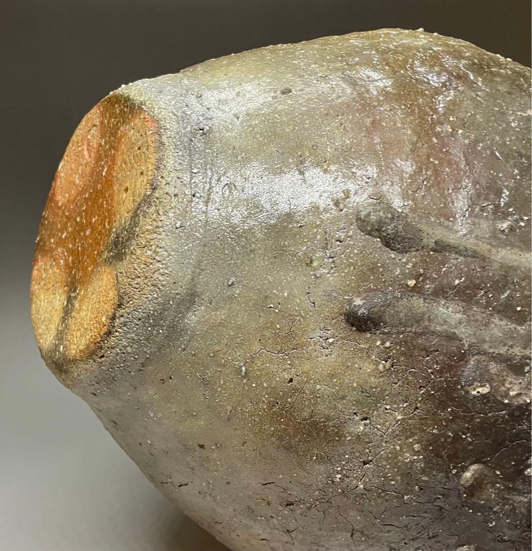 信楽焼　桧垣文壷　在銘　31cm 　　　n698