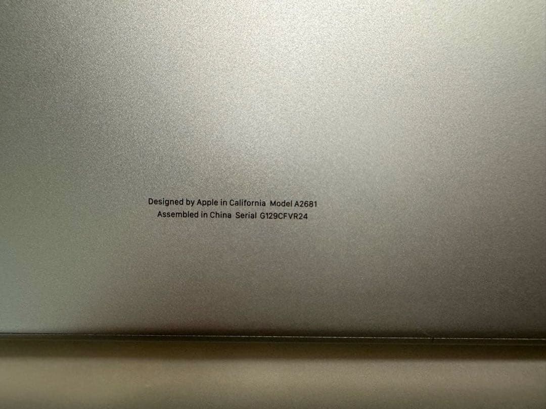 Apple MacBook air M2 8GB 512GB シルバー