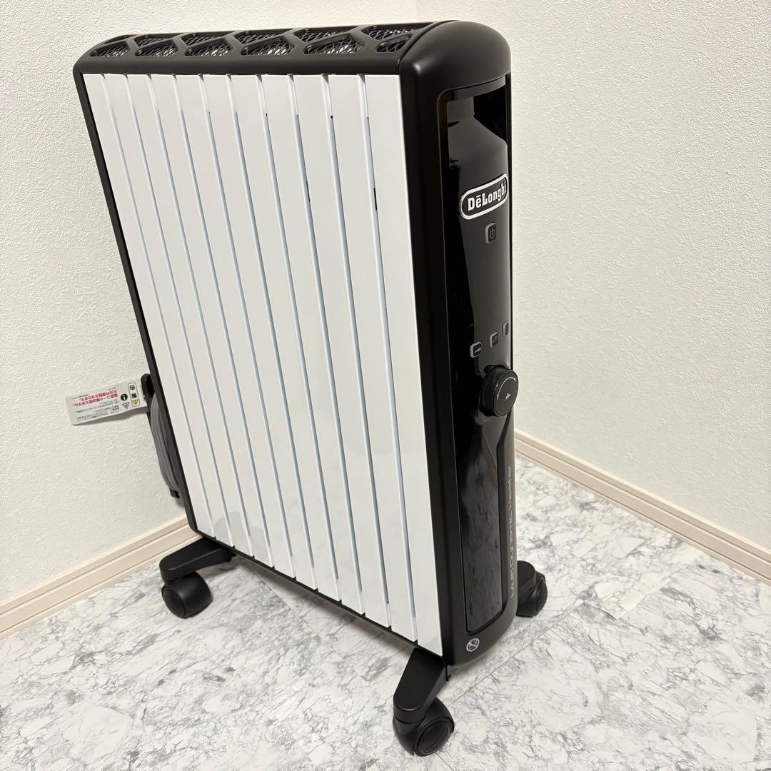 美品✨除菌済み✨リモコン未使用　デロンギ　ヒーター　ブラック　MDHU15-PB