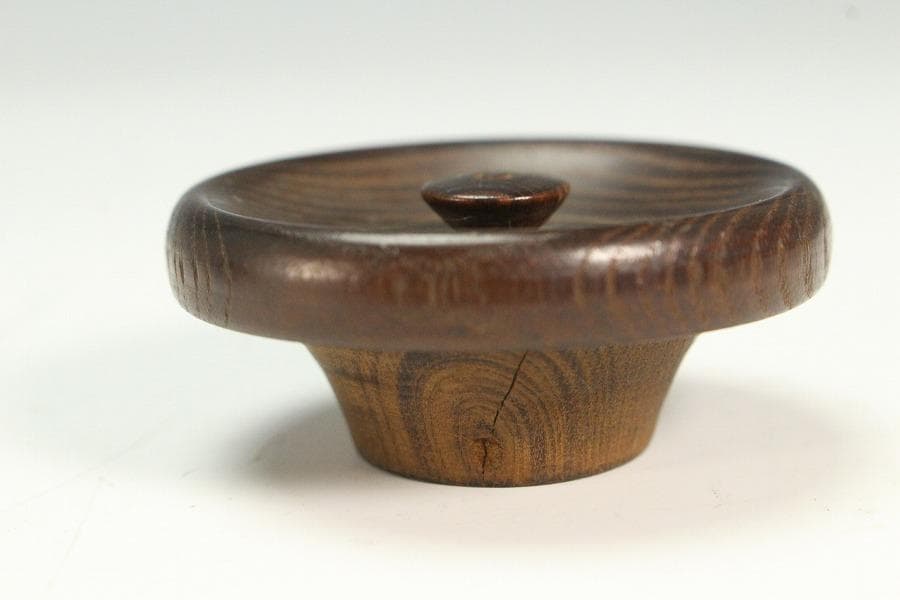 茶道具 時代 漆 阿古駄 茶器 φ7cm(K-YC385)