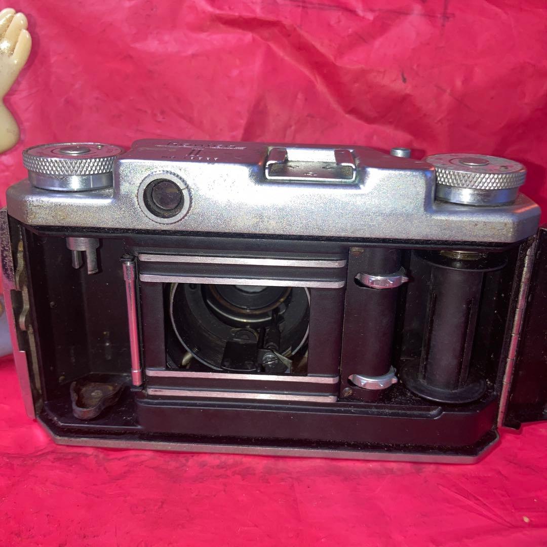 アンティークKonicaIIレンジファインダーカメラ訳有レンズ別購入機動完動傷有