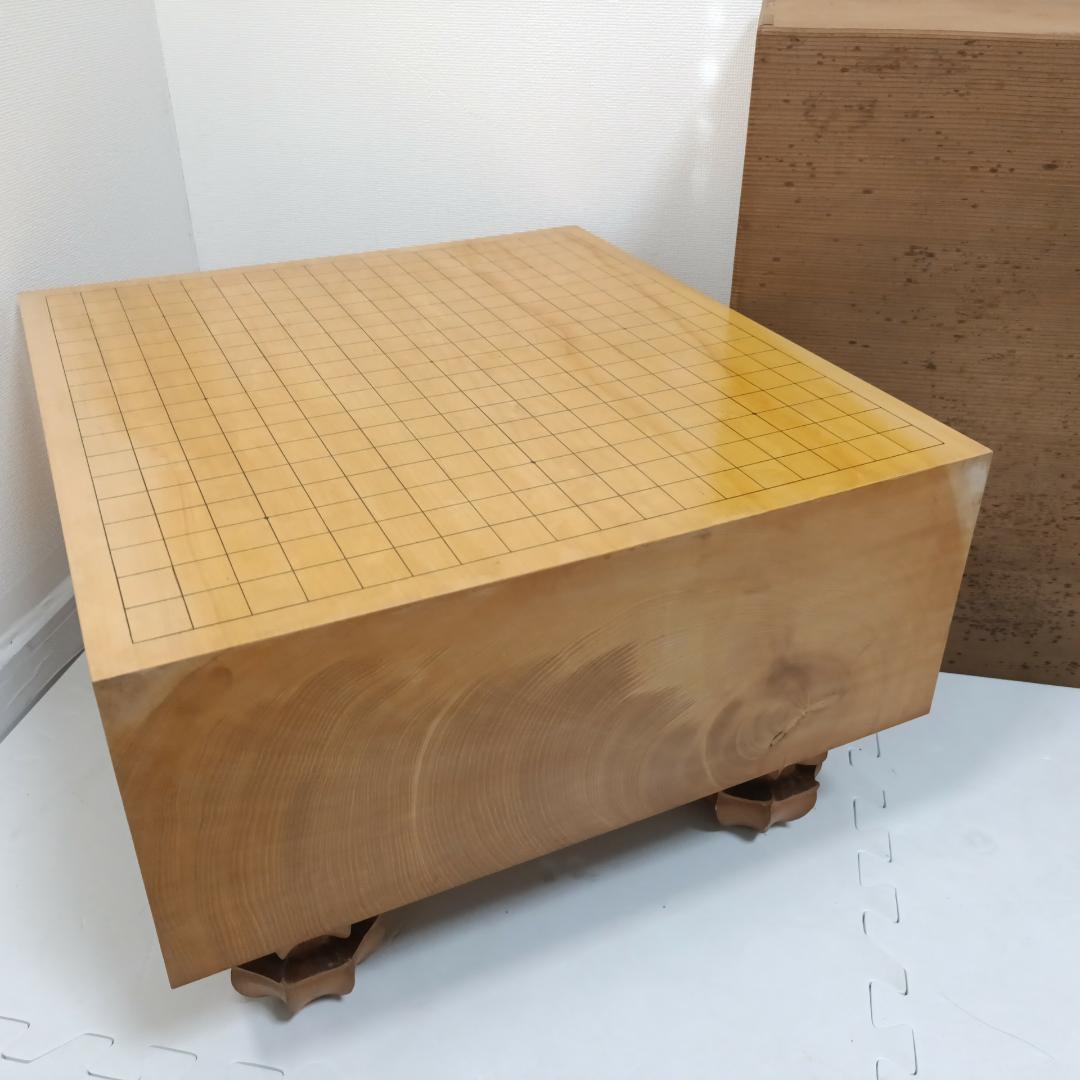 本榧 ほんかや 囲碁盤 囲碁 4.5寸 ヘソ 脚付 最高級 厚め 芯持ち