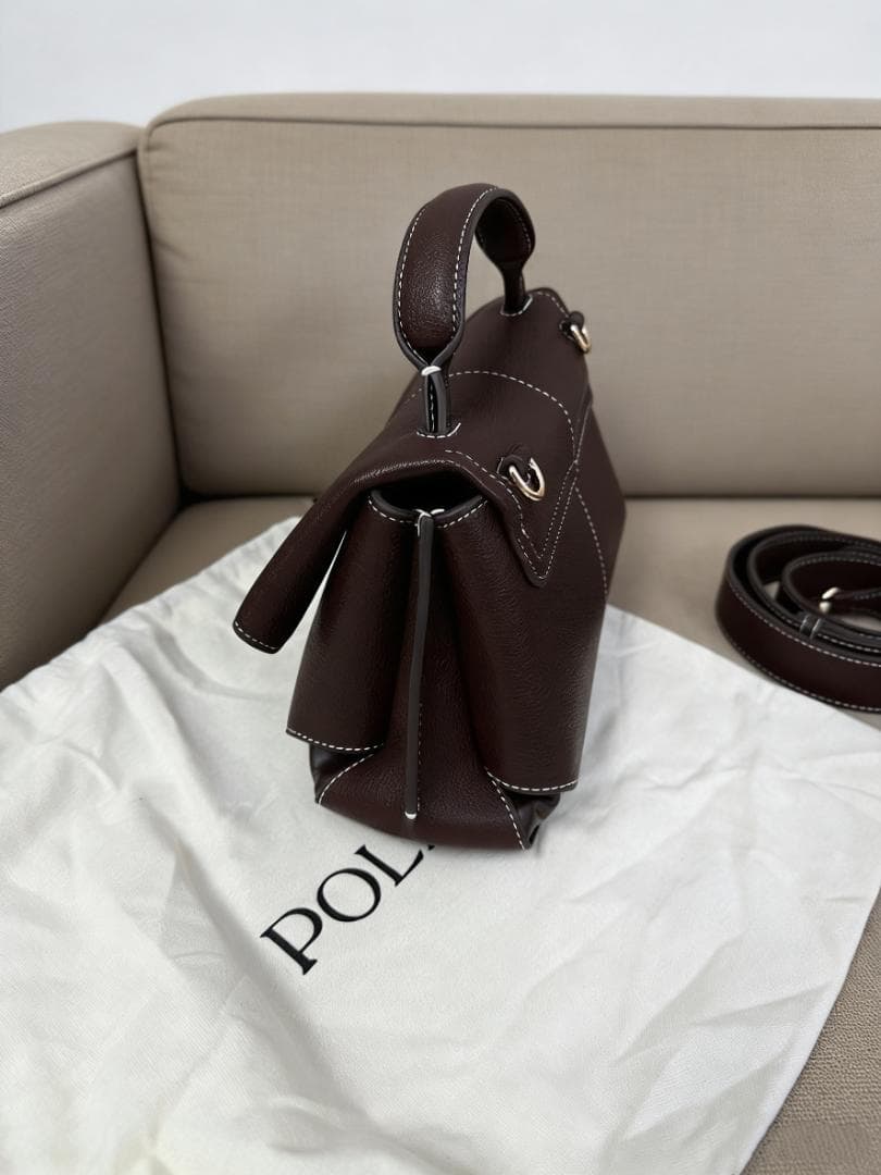 POLÈNE Mokki Mini エボニー 2WAY バッグ