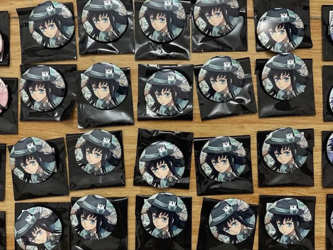 み*様 鬼滅の刃 時透無一郎 AGF2023 卯年 グリッター缶バッジ 20個