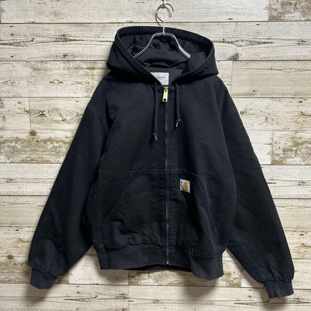 148【人気即完売品】カーハート☆ロゴタグ　アクティブジャケット