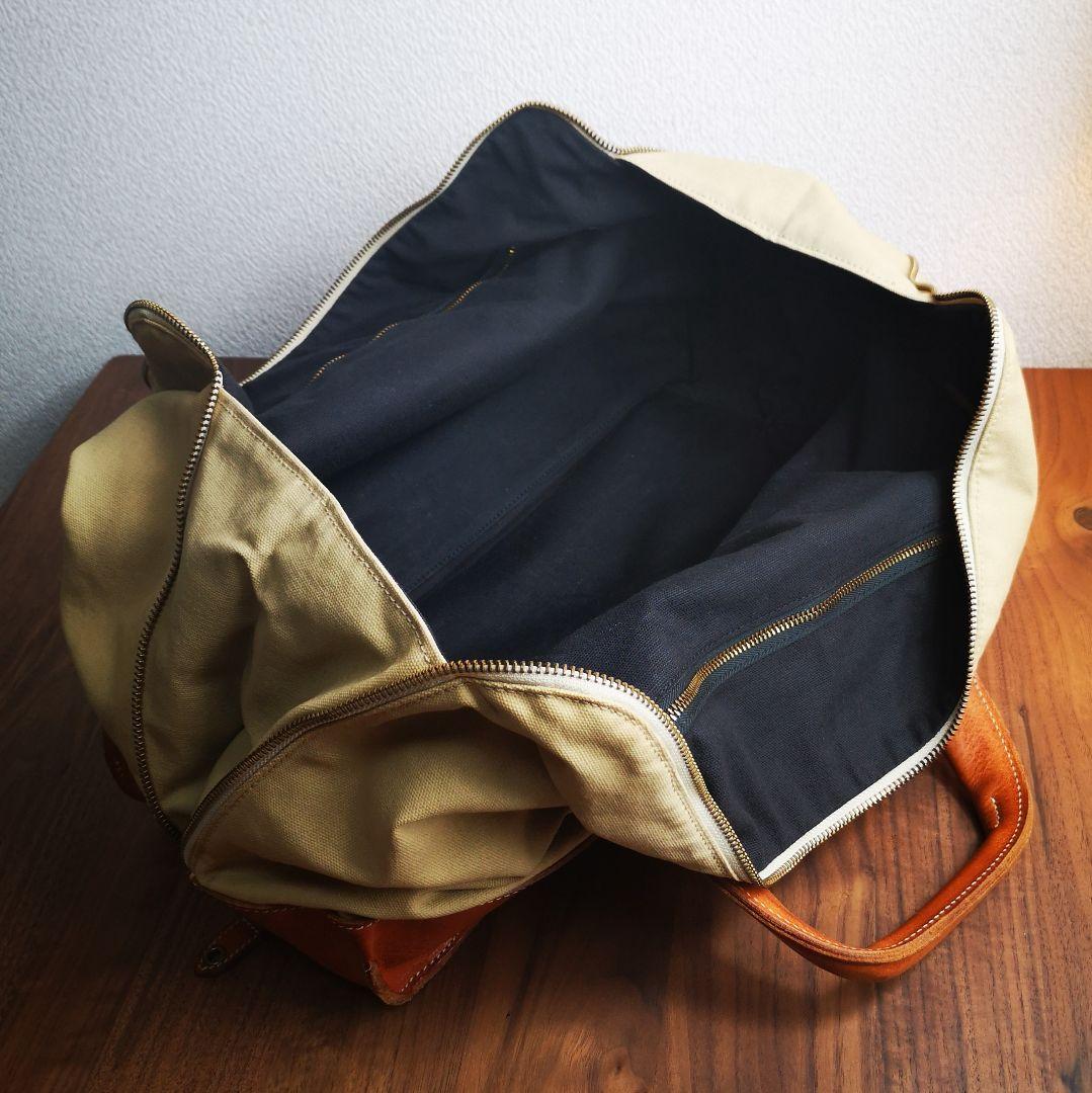 値下★男女兼用 Felisi フェリージ レザー&キャンバス ボストンバッグ