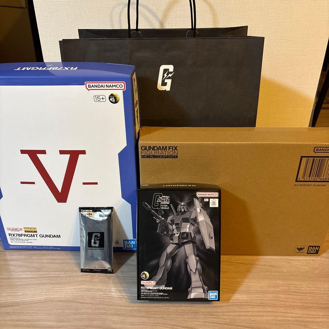新品 GUNDAM45FRGMT 3点+特典カード+ショッパー付き