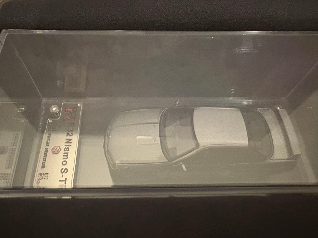 FH 1/64 日産 GT-R R32 グレー フル開閉 ダイキャストミニカー