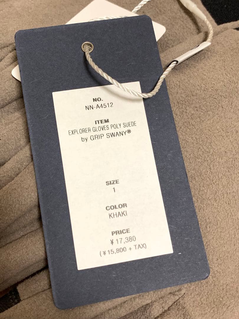 小物 nonnative 24aw EXPLORER GLOVES POLYSUEDE