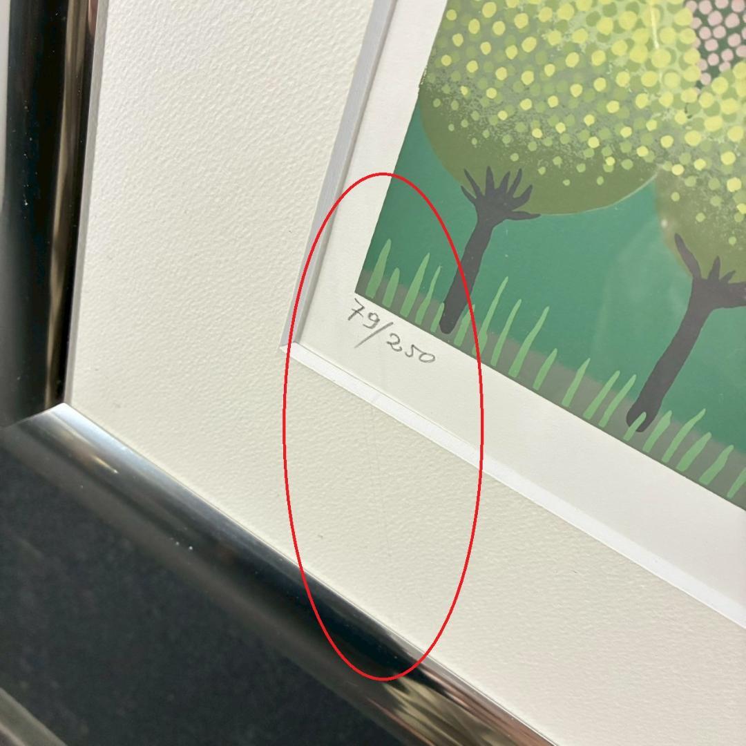 美品 イワン・ラブジン「イベリスク」リトグラフ 大作 直筆サイン入り 額縁入り