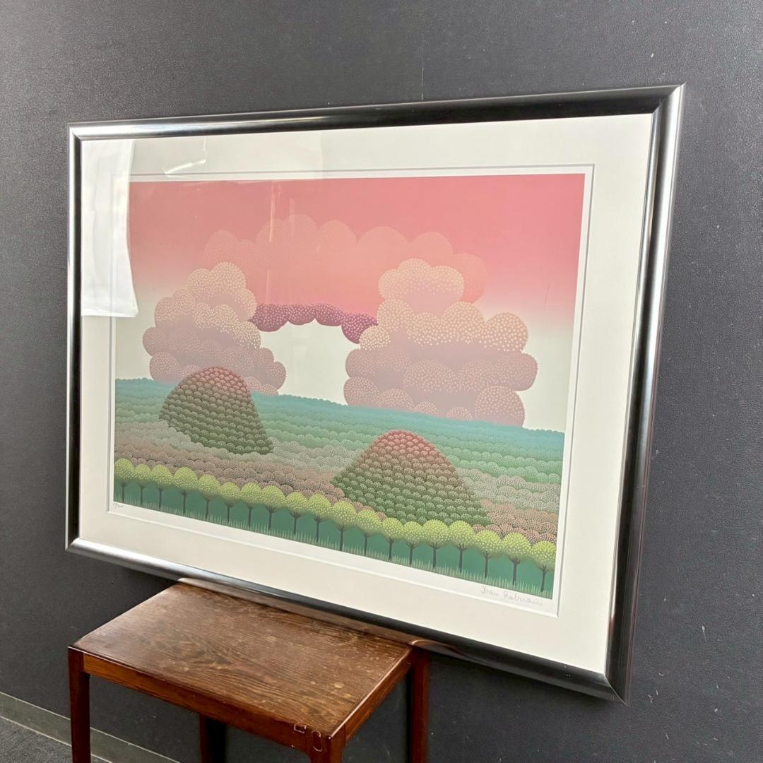 美品 イワン・ラブジン「イベリスク」リトグラフ 大作 直筆サイン入り 額縁入り