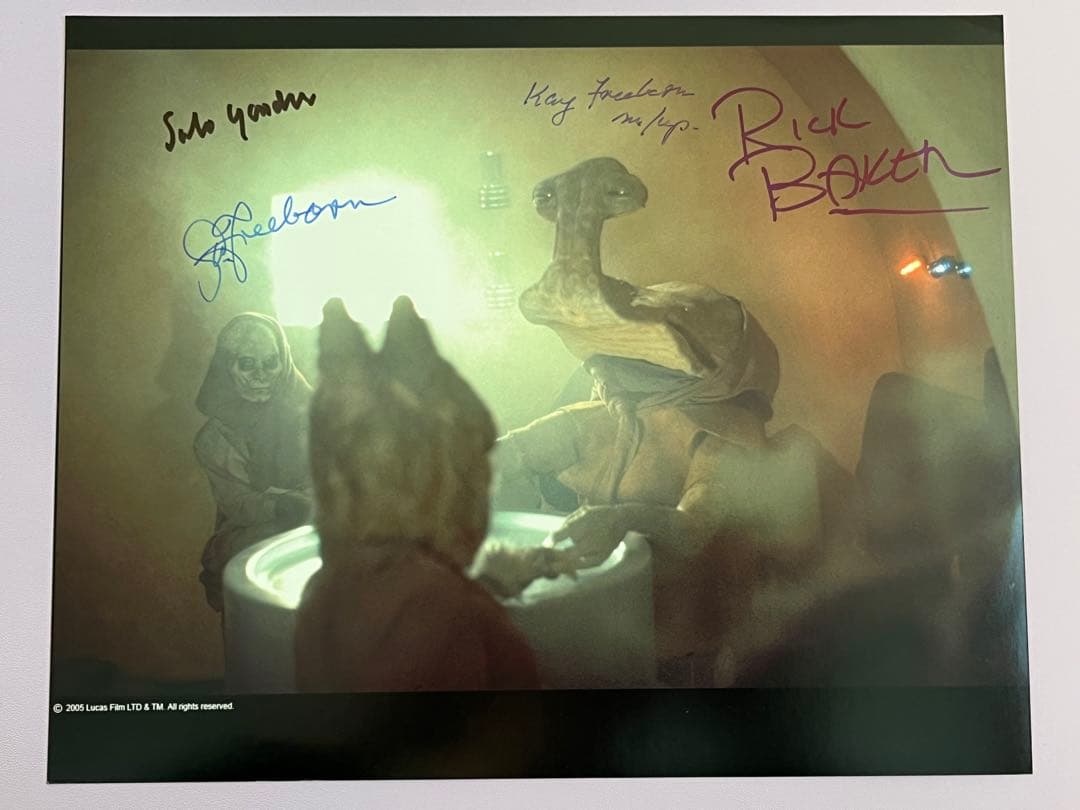 スターウォーズ　直筆サイン　４名　デュアバ　ダズン　メイクアップ担当２名