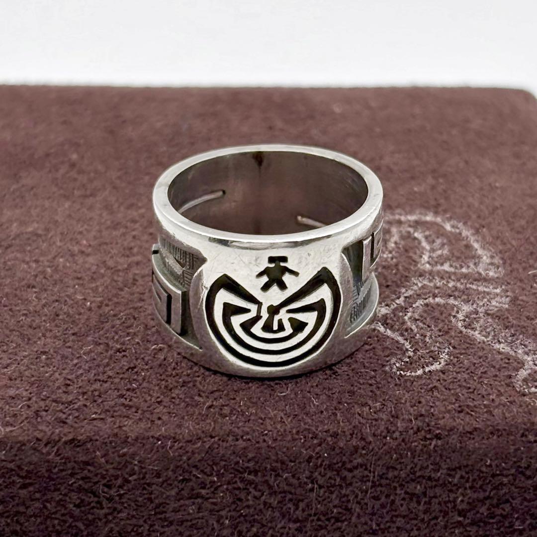 ホピ族 ルシオンバ マンインザメイズ リング 9号 希少