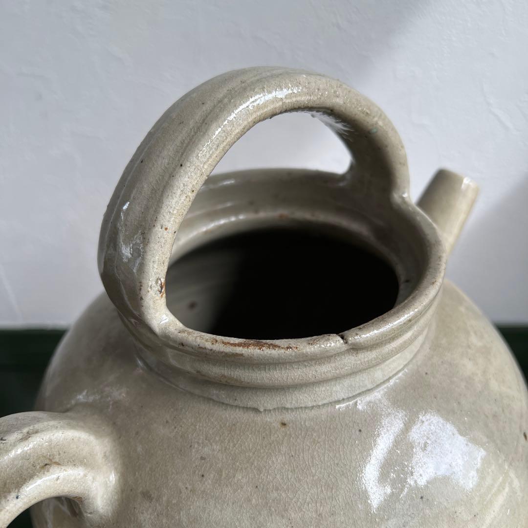 k873 西洋骨董 大きな水差しの様な花瓶/フラワーベース コルク栓詰まり