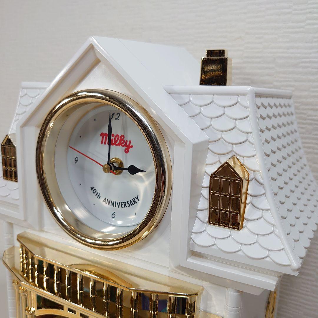 不二家 ミルキー 40周年記念 懸賞品 置き時計 メルヘンクロック 1992年