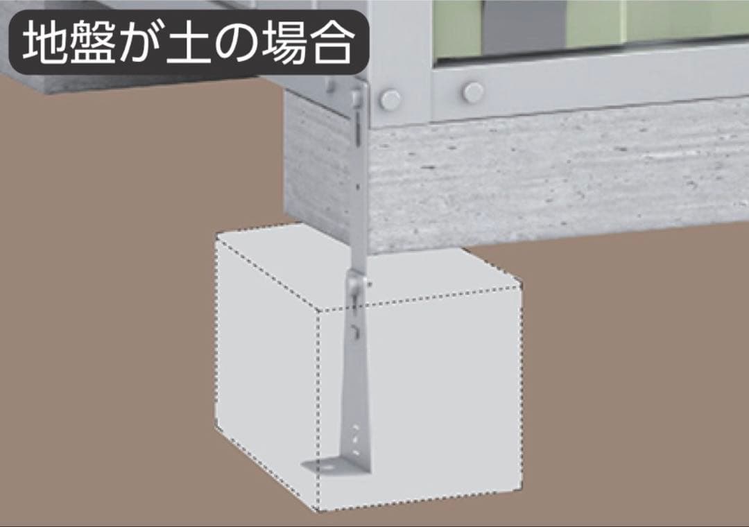ダビッドソンZC33S様　物置転倒防止アンカー工事