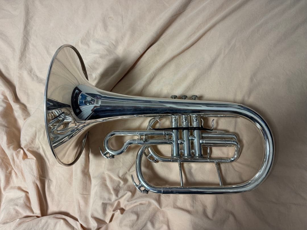 ダイナスティ　マーチング　メロフォンビューグル　M363　Ｇ管　マウスピース付き