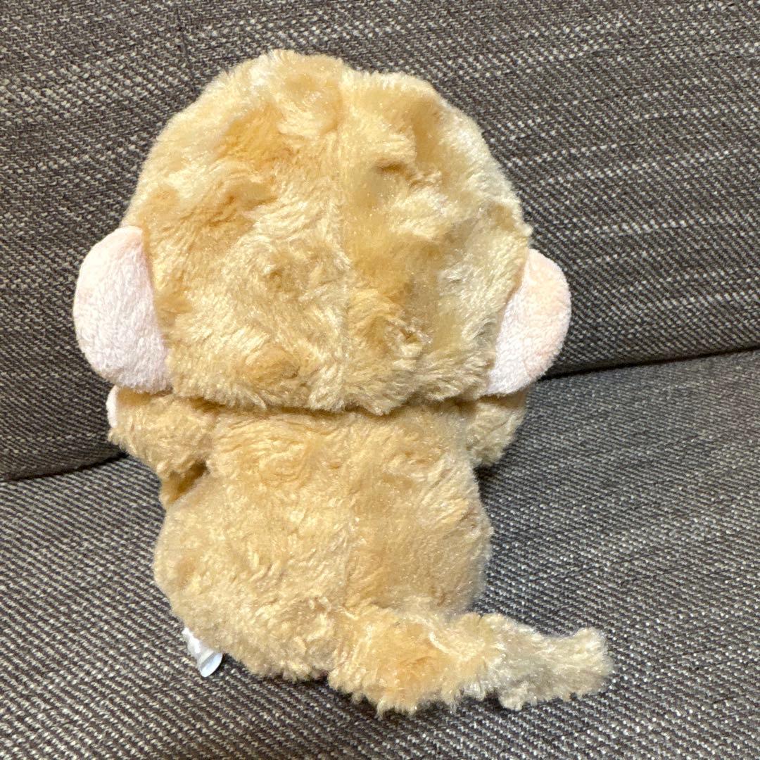 くまが猿の着ぐるみを着た　ぬいぐるみ　縦17×14cm