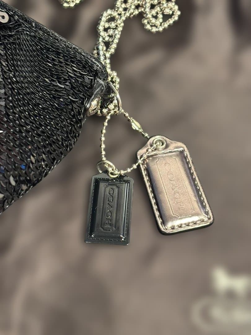 コーチ【美品】スパンコール パーティーバッグ 卒入学式