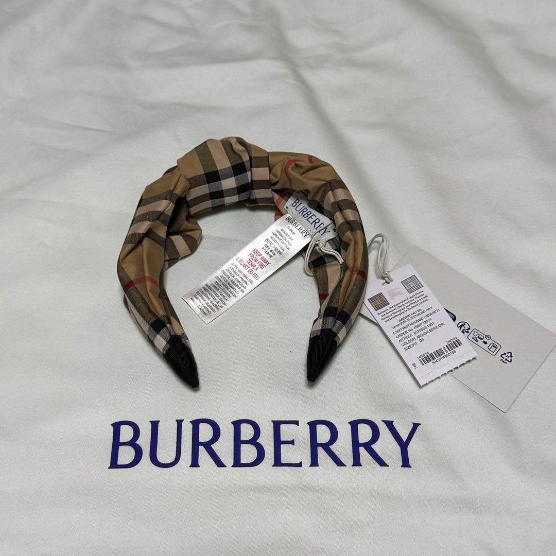 Burberry カチューシャ　バーバリーチェック
