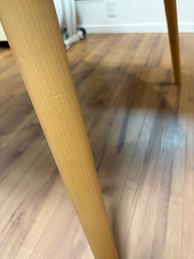 モモナチュラル ダイニングテーブル 丸テーブル