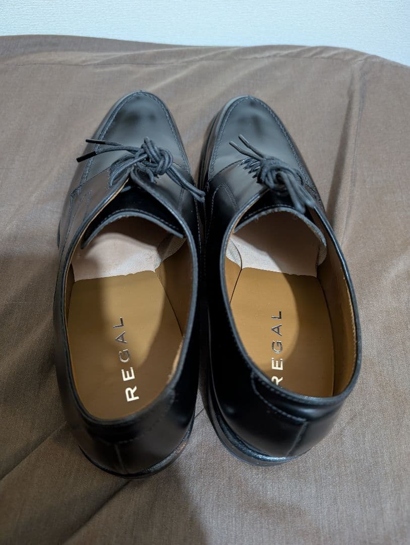 【新品】REGAL グッドイヤーウェルト 革底 ブラックレザー ドレスシューズ