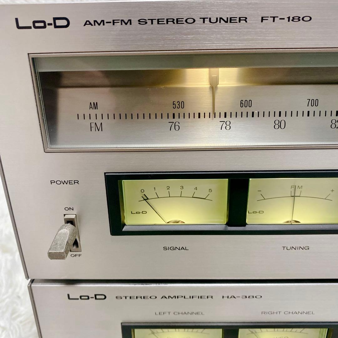 ヴィンテージ Lo-D HA-380 FT-180 プリメイン チューナー 希少