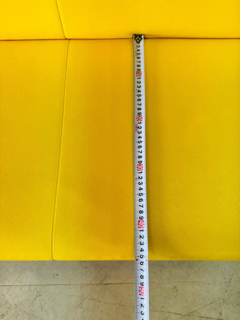 福岡発　長椅子　ベンチ　幅150ｃｍ　ロビーチェア 待合室ソファ 黄色 ソフト