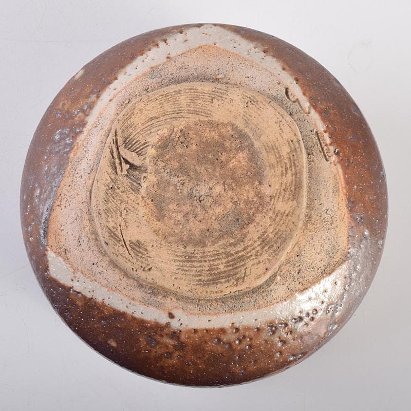 茶道具　志野焼　茶碗　在銘　共箱　M　R7662