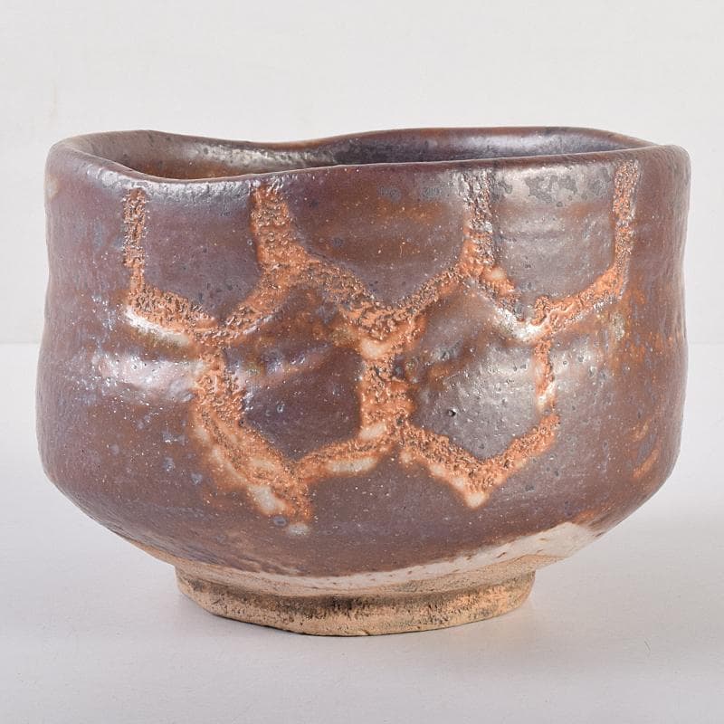 茶道具　志野焼　茶碗　在銘　共箱　M　R7662