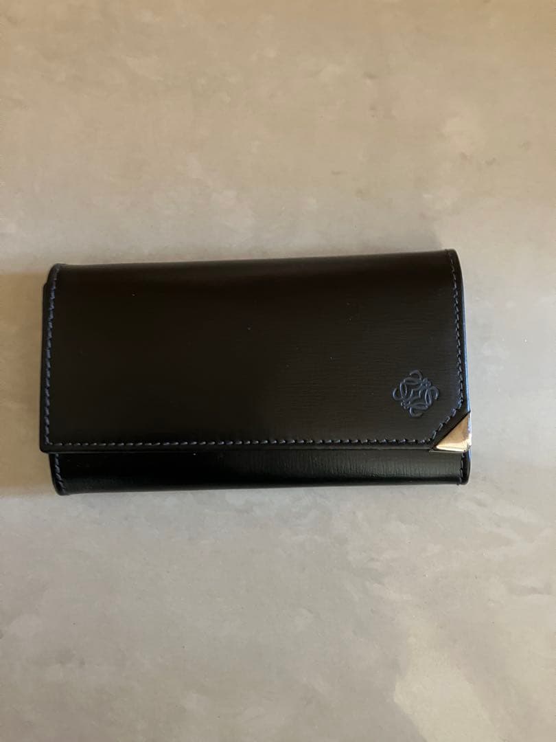 ロエベ　キーケース　ブラック