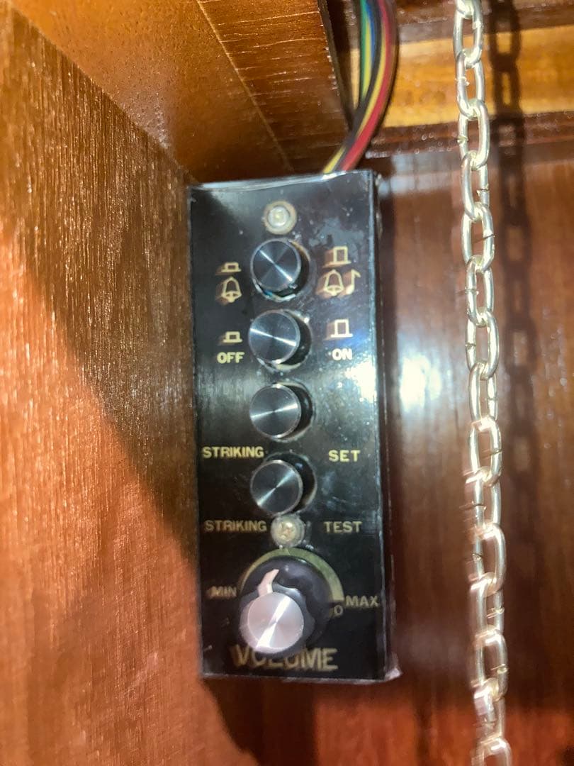 昭和レトロ　ホールクロックTempus Fugit アラーム 古時計 電池式