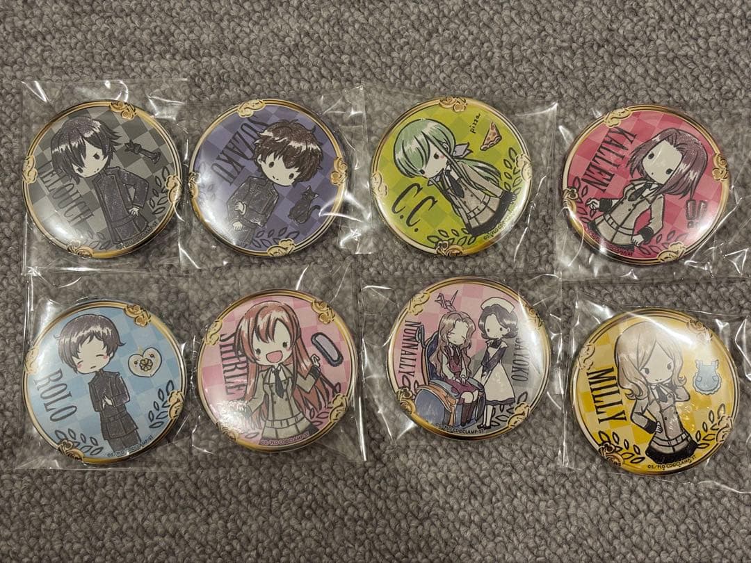 コードギアス　反逆のルルーシュ　グラフアート　缶バッジ　8点
