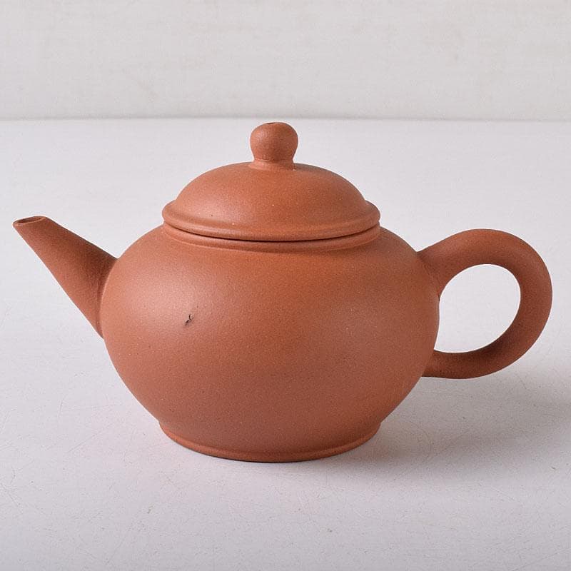 中国　中国宣興銘　紫砂　朱泥　急須　茶壷　V　R8310