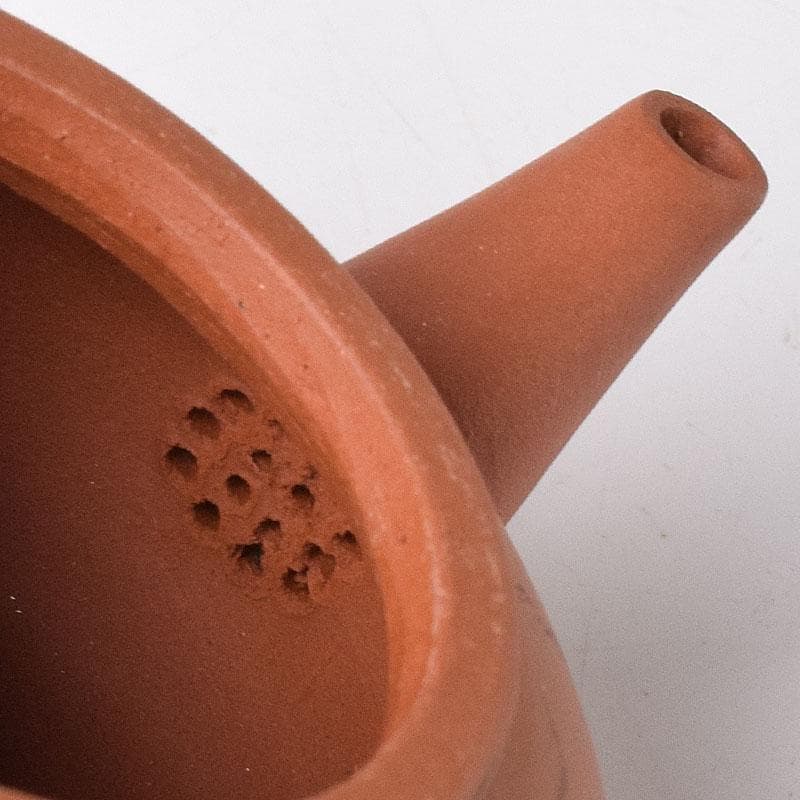 中国　中国宣興銘　紫砂　朱泥　急須　茶壷　V　R8310