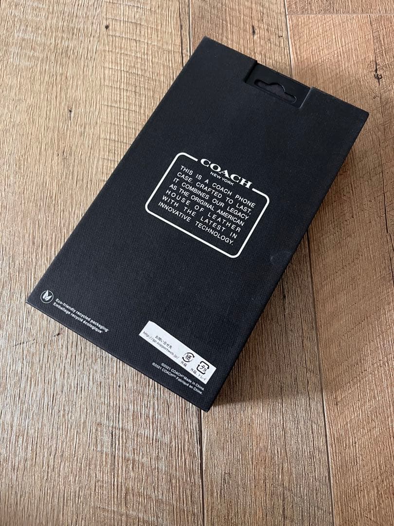 新品　COACH iPhone15用　手帳型 シグネチャー　コーチ