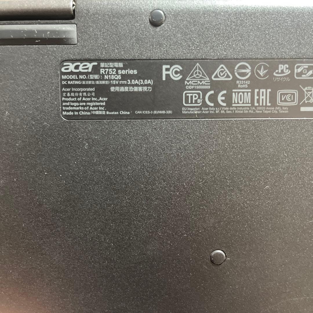 Chromebook本体 chrome book acer r752