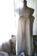 フレンチ アンティーク 刺繍 ワンピース *フランス ヴィンテージ 麻 リネン