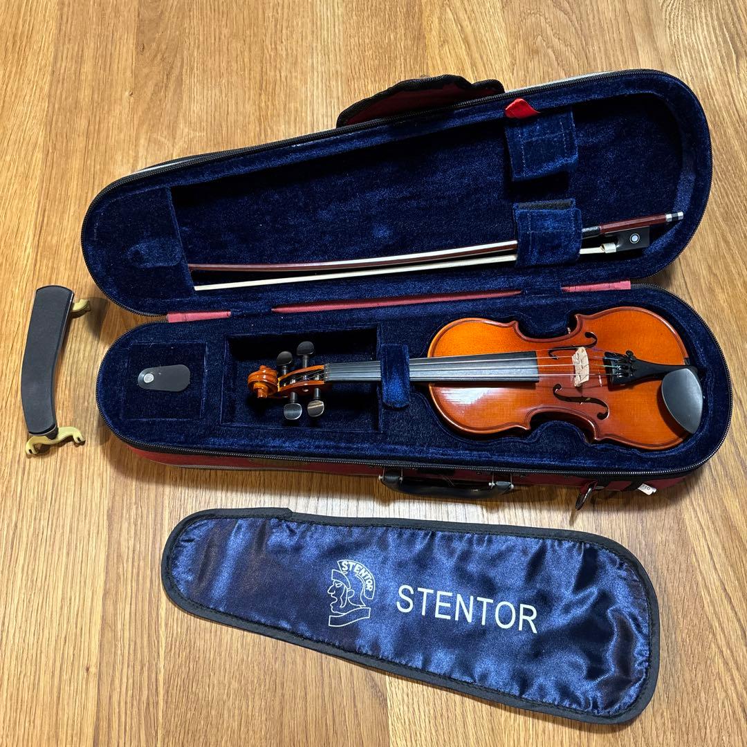 パ*ダ様 STENTOR バイオリン 1/16 付属品: 弓、ケース、肩当て
