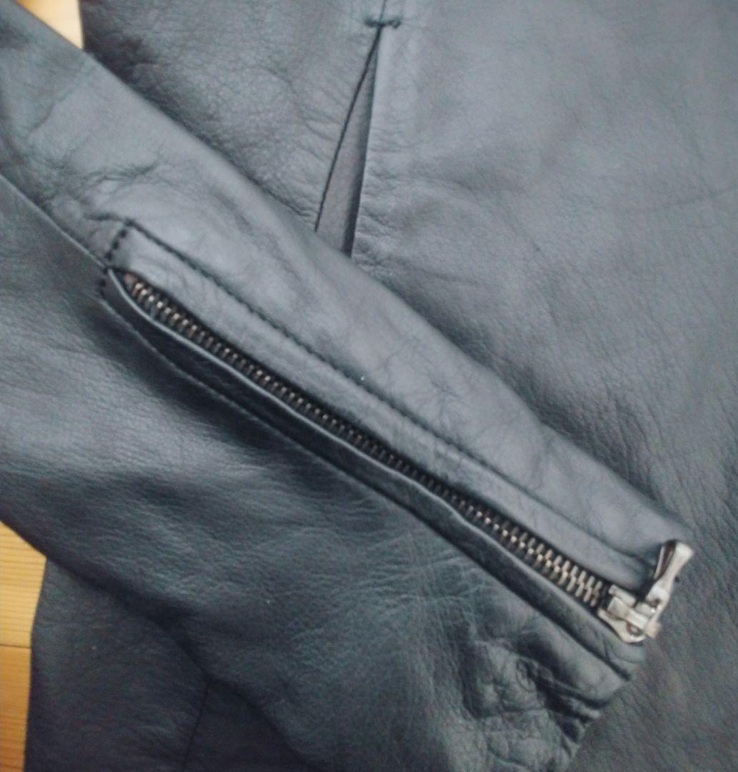 美品　ディアスキン シングルライダースジャケット　ATTACHMENT　鹿革