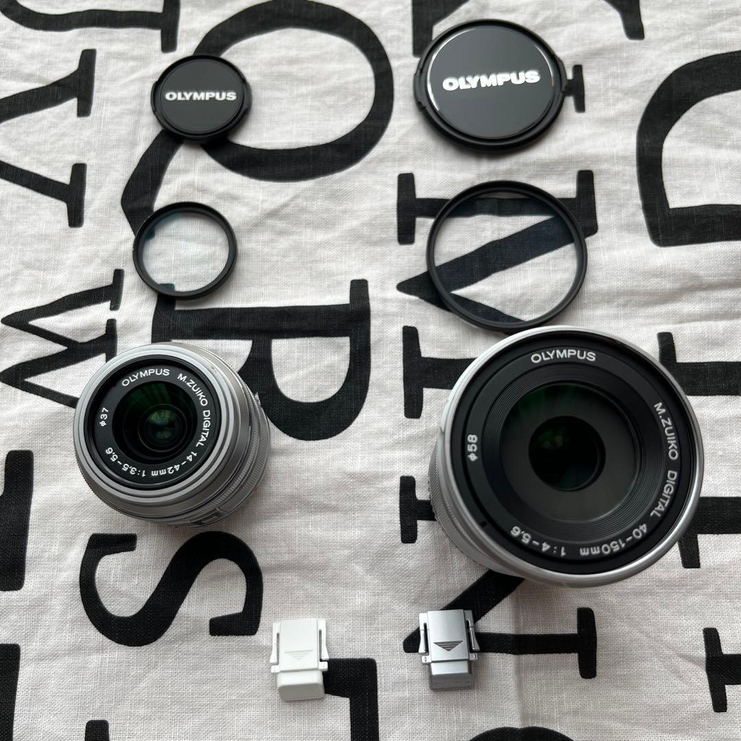 OLYMPUS ズームレンズセット 14-42mm 、40-150mm