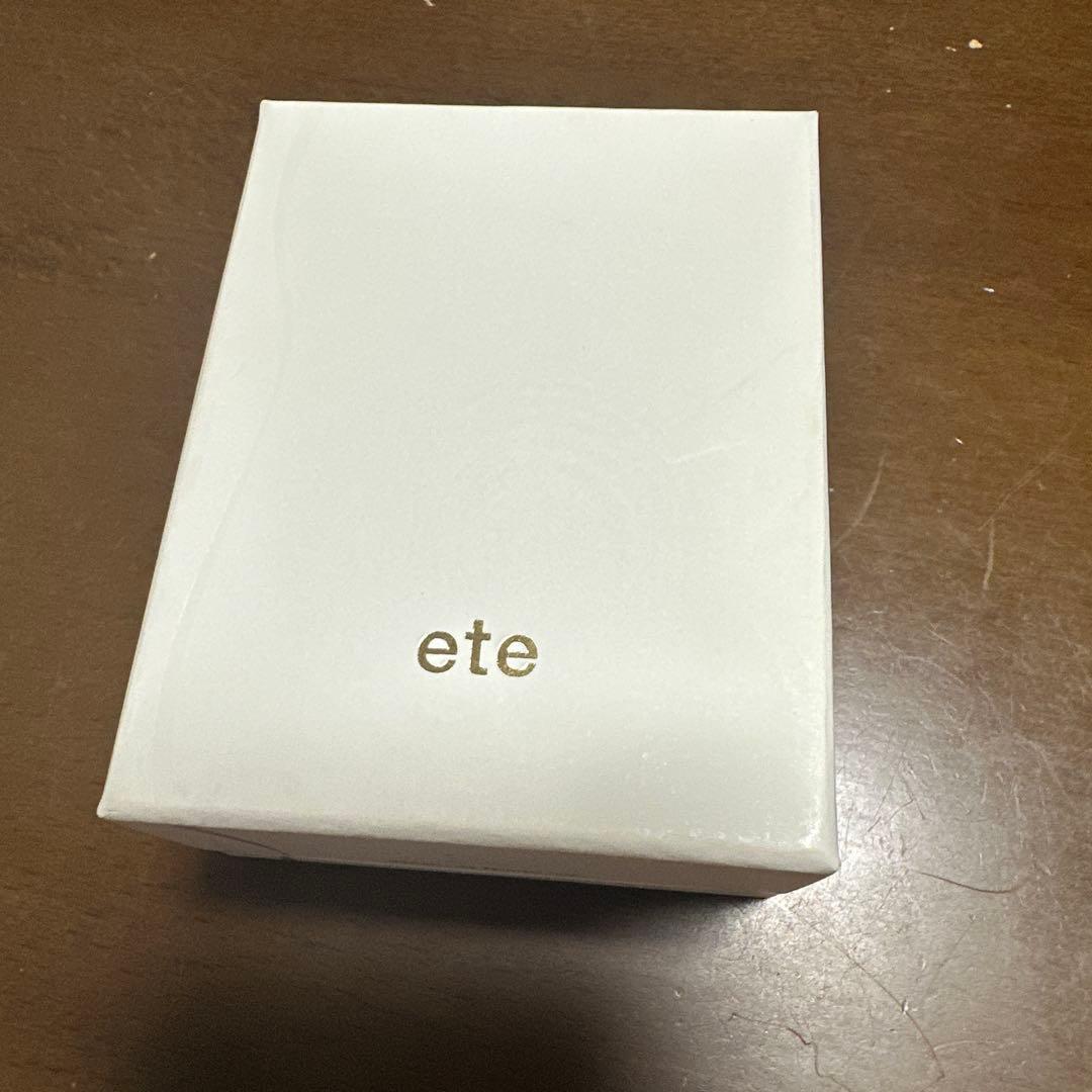 【ロミ様】ete K18YG パーティクル リング　ダイヤモンド0.1ct15号