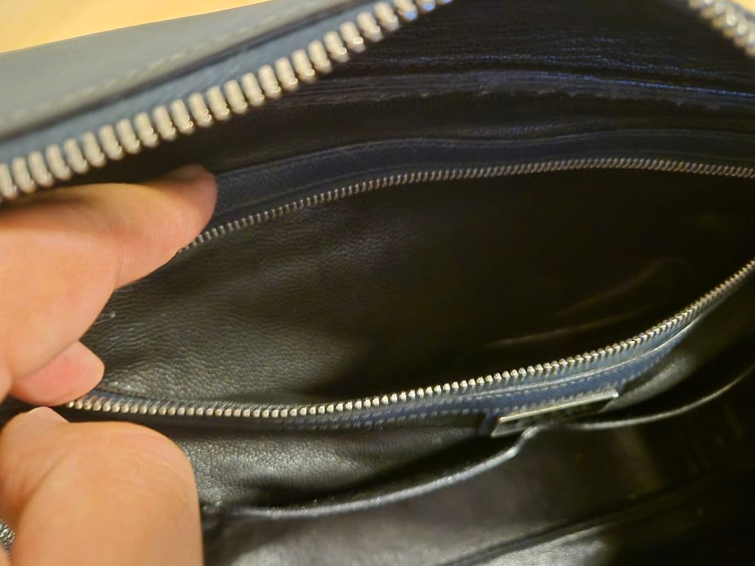 PRADA プラダ ビジネスバッグ サフィアーノレザー ネイビー 美品！！