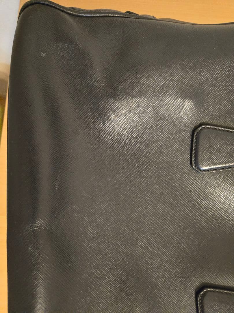 PRADA プラダ ビジネスバッグ サフィアーノレザー ネイビー 美品！！