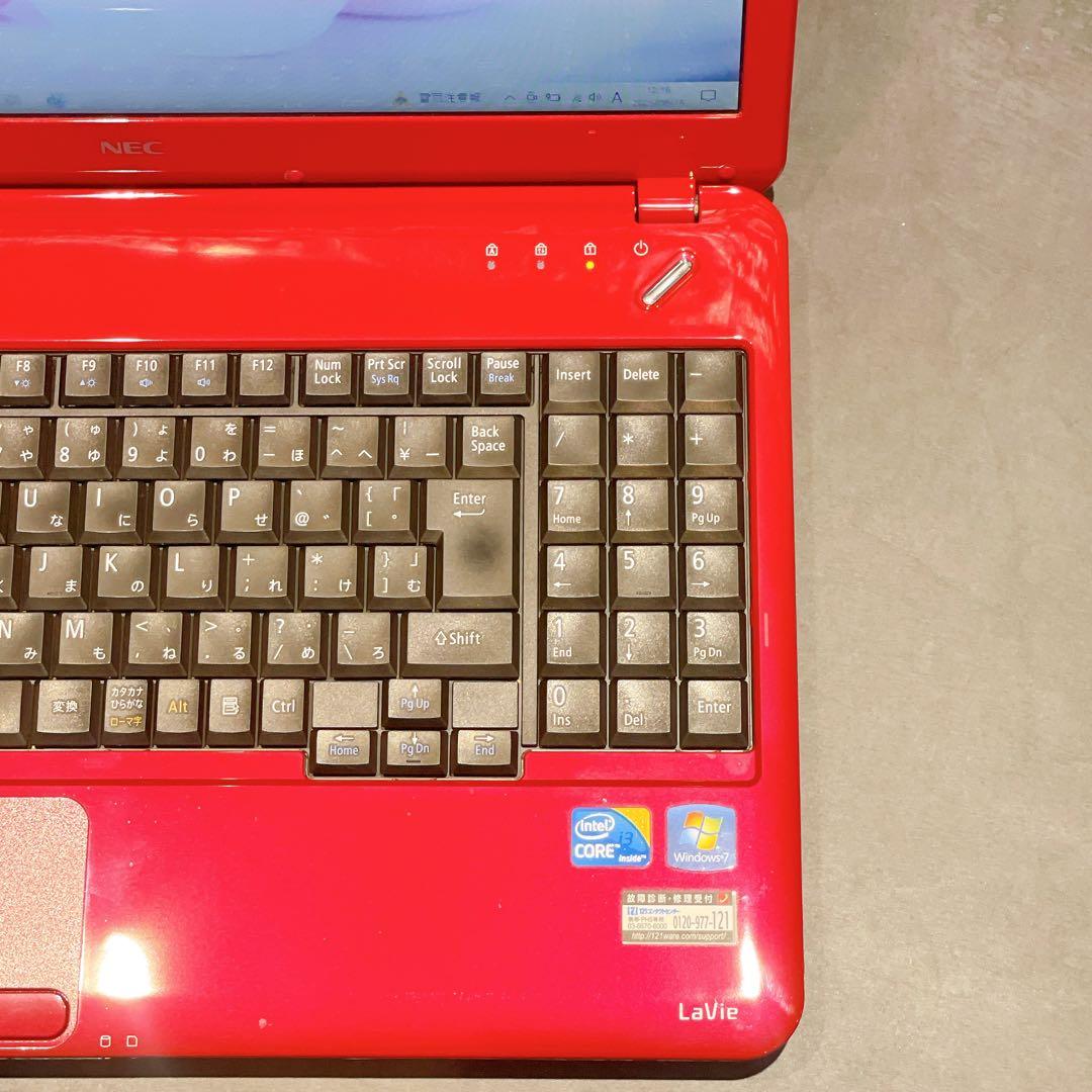 すぐ使える！大人気レッドNECノートパソコン✨オフィス付き✨