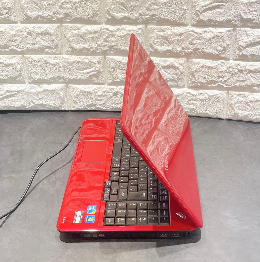 すぐ使える！大人気レッドNECノートパソコン✨オフィス付き✨