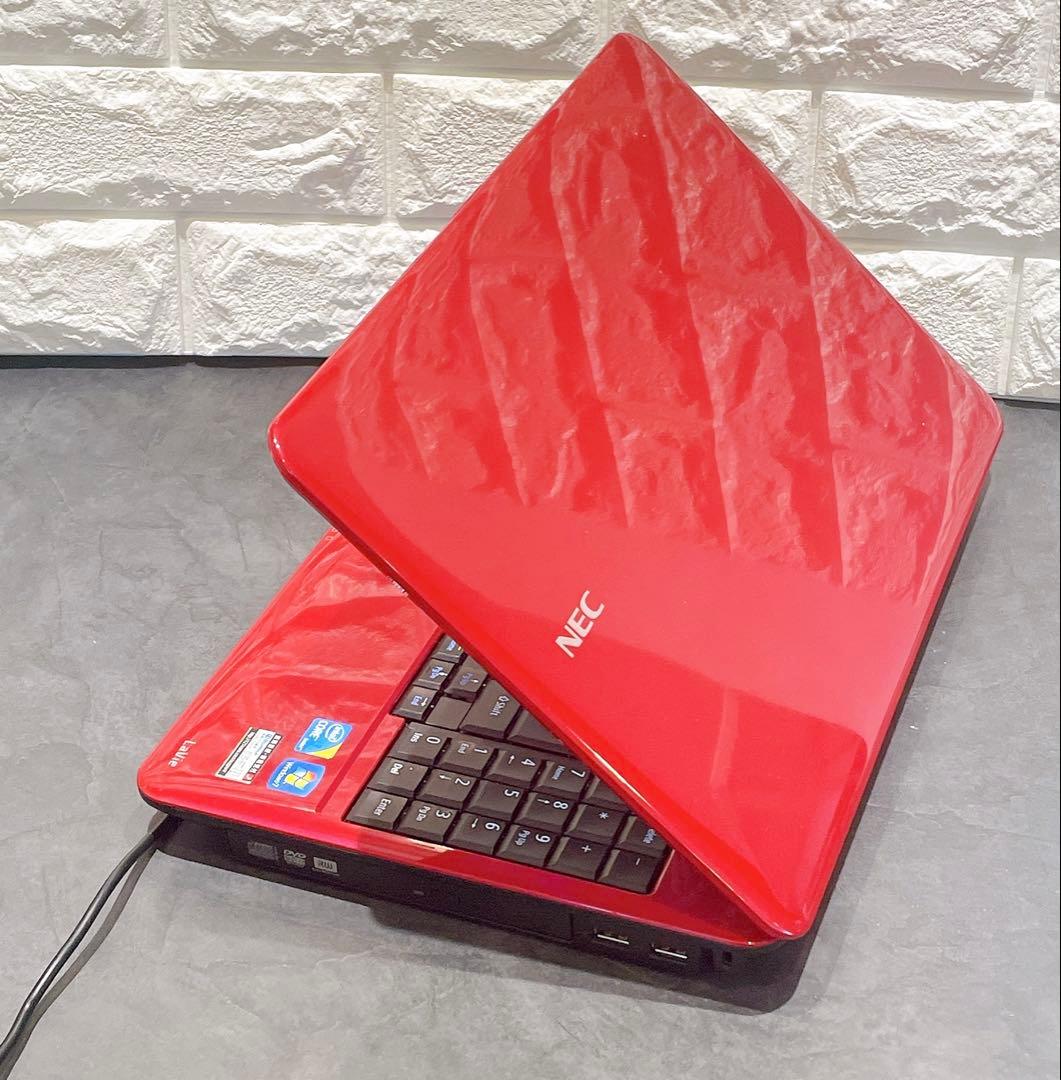 すぐ使える！大人気レッドNECノートパソコン✨オフィス付き✨
