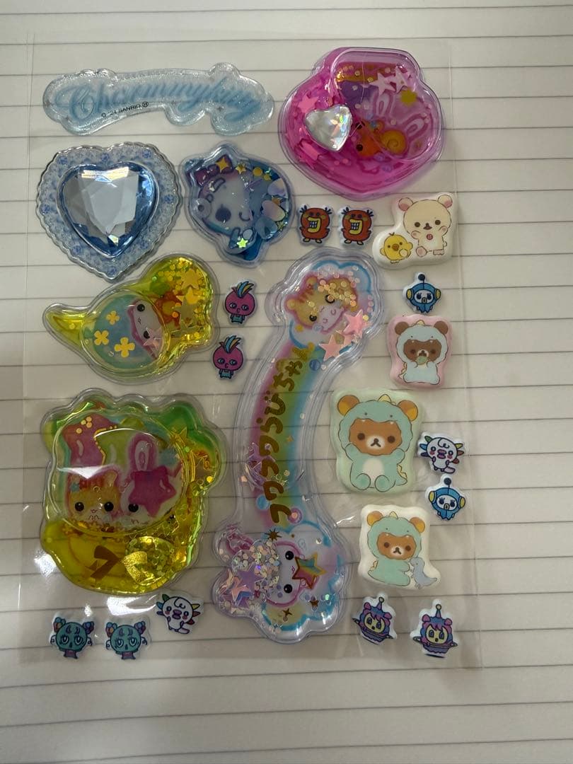 おすそ分け　シール帳　メモ帳　完成品　キャラクター