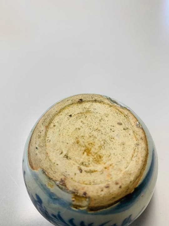 中国元時代晩期&明時代早期の染付(青花)お茶入れ