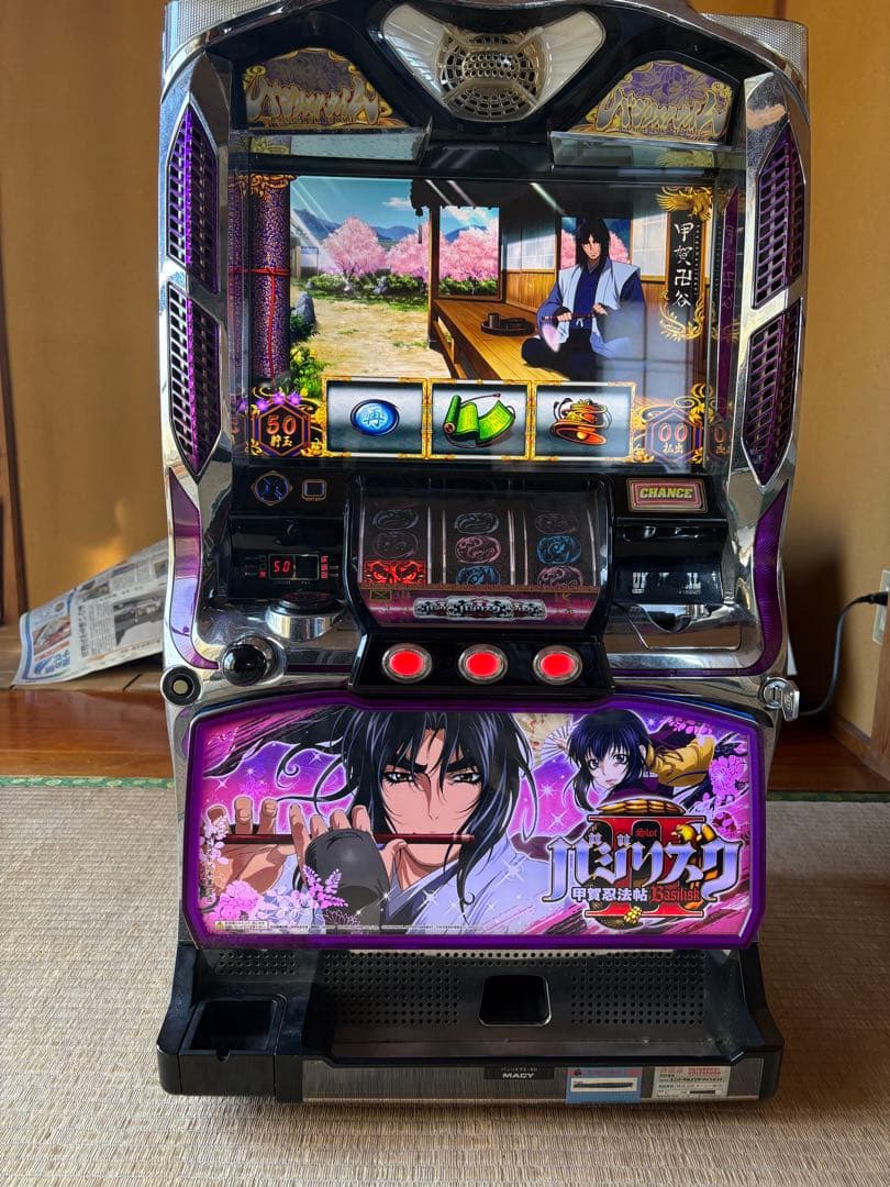 【送料込】スロット 実機 バジリスク2 甲賀忍法帖　メダルレス